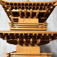 五重塔　宮大工手作り　繊細な構造の画像