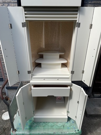 新品　仏壇　ホワイト　白　両開き　和モダン