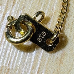 ete ブランド K18 SV ブレスレット 訳ありの画像