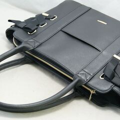 極美品 ハニーズ トートバッグ ブラック 合成皮革の画像