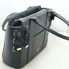 極美品 ハニーズ トートバッグ ブラック 合成皮革の画像