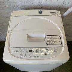 【DAEWOO】縦型洗濯機 DW-S50AW 5.0kg 2018年製 ダイウー 電気洗濯機 ホワイト 動作確認済 生活家電 洗濯機 Y2212の画像