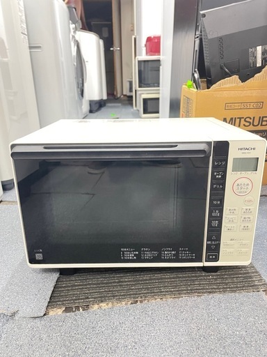配送可能　保証付き 日立　オーブンレンジ ホワイト MRO-F5Y-W [18L]