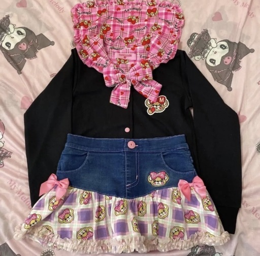 アースマジック♡ジャンパー 新品タグ付き 140cm 黒 マフィーちゃん