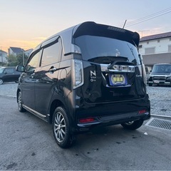 🉐【支払い総額38万円】車検令和9年4月6日H26年式　N-WGNカスタム 4WD  調子良好　ワンオーナー　クルコン　 Bluetooth　バックカメラ　乗って帰れる！の画像