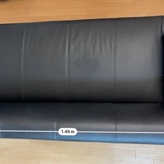 ソファ　黒の画像