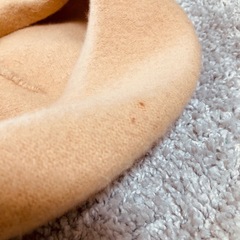 ベージュベレー帽の画像