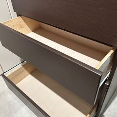ナフコ 収納　タンス ハイチェスト Sチェリー 80-5B の画像