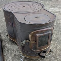 ステンレス 時計１型薪ストーブセット ASS-60＋追加煙突の画像