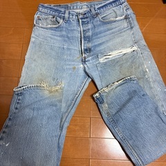 リーバイス501 ダブルニーデニムの画像