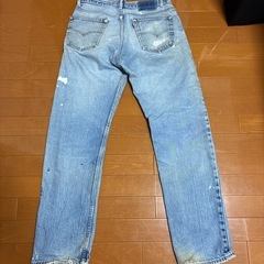 リーバイス501 ダブルニーデニムの画像