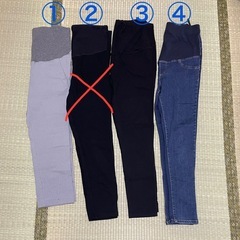 マタニティパンツ　4本セット　Mサイズ　