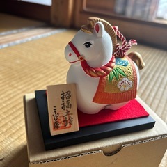 干支置物 午 土鈴　馬　招福土鈴　箱付 昭和レトロ　博多人形の画像