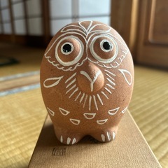 会津本郷焼　富三窯　ふくろう　陶器の画像