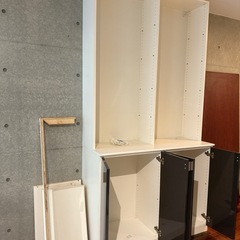 オーダーメイド　MANONE高級　収納棚　本棚　の画像