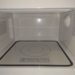 【中古】電子レンジ 18L フラット 白 2000円の画像