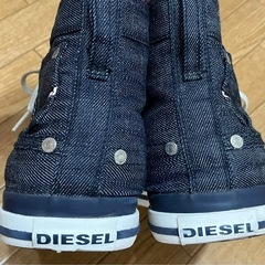 DIESEL デニム ハイカットスニーカーの画像