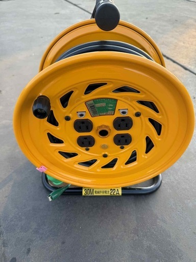 NICHIDO 電工ドラム 標準型100Vドラム アース付 30m NFE34