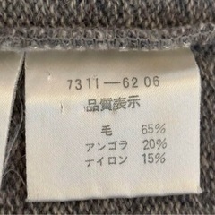 カステルバジャック　スポーツ　ウール　アンゴラ　ニット パーカー　クマ　日本製の画像