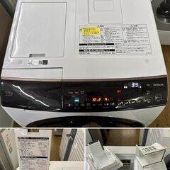 地域限定送料無料　美品【 HITACHI 】日立 ビックドラム 洗濯11.0㎏/乾燥6.0㎏ ドラム式洗濯機 AIお洗濯搭載 液体洗剤・柔軟剤 自動投入機能 スマホと連携 BD-SX110F②の画像