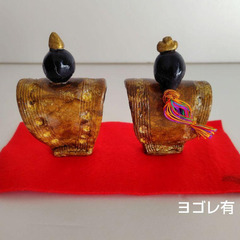 雛人形　陶器置物　高さ約10cmの画像