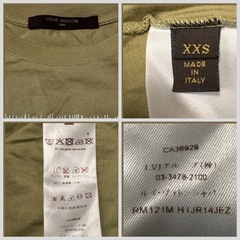 ２回着用 LOUIS VUITTON  ルイヴィトン カットソー  Tシャツ　メンズXXSサイズ　　の画像