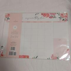 新品❕特価❕タスク管理❕日付け書き込み式 カレンダー 花柄 スケジュール管理 お洒落 0144の画像