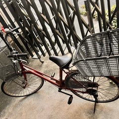 自転車 カゴ付きの画像