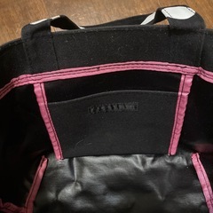 ハローキティ　トート　水玉　キャンバス　お弁当　バッグ　　の画像