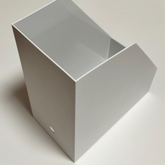 無印良品 MUJI ポリプロピレンスタンドファイルボックス・ワイド・Ａ４用・ホワイトグレーの画像