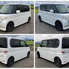 【車検2年付‼️】タントカスタム 4WD H22 ホワイト コミコミ価格！の画像