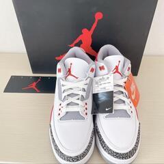 新品・箱付き】 Nike Air Jordan 3 fire red 27.5の画像