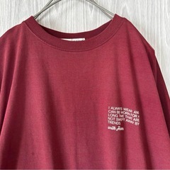 ロデオクラウンズ　ドルマンスリーブ　Tシャツ カットソー　バックロゴ　ゆったり　F ボルドーの画像