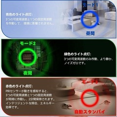 ⭐️3モード切替⭐️超音波ネズミ撃退器／ゴキブリ、クモ駆除／静音／LED⭐️新品未開封の画像