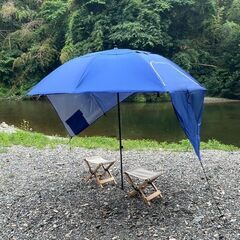 スポーツブレラ パラソル タープ テント 日除け 200cm×190cm 簡単組立 キャノピー UVカット ビーチパラソル サンシェード 日傘 海用 アウトドア スポーツ観戦の画像
