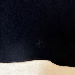 CLATHAS クレイサス アンゴラ混 ウール 半袖 38 ブラック　日本製の画像