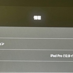 iPad Pro 12.9インチ  第5世代 Wi-Fiモデル 　 の画像