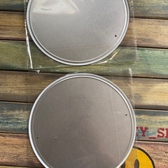 ⑤スチール看板 2枚セット size約20cm アメリカンの画像
