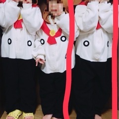 子供服フードロンパース　クマの学校130センチ　着ぐるみ　キャラクターの画像