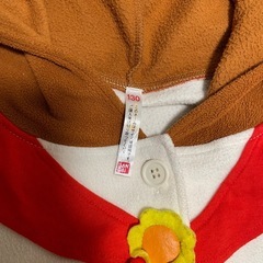 子供服フードロンパース　クマの学校130センチ　着ぐるみ　キャラクターの画像