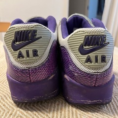 〈やや傷や汚れあり〉NIKE AIRMAX90 ESSENTIAL 25.0cm パープル×ターコイズの画像