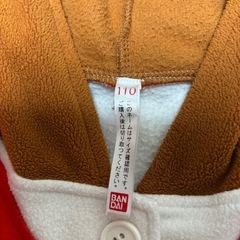 子供服フードロンパース　くまの学校110cm 着ぐるみ　キャラクターの画像