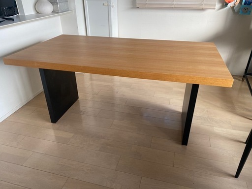 【美品】ディノス　パネルレッグダイニングテーブル