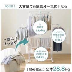 【決まりました】ニトリ 室内物干し の画像