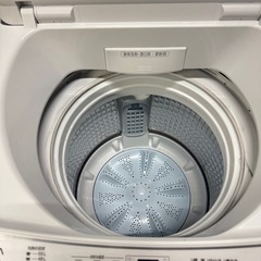 2024年製造 7.0k 洗濯機 アクア ホワイト ガラストップ スレ有りの画像
