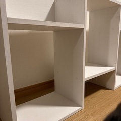 カラーボックス 白 ディスプレイシェルフの画像