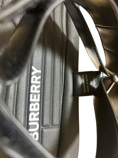 新品未使用 BURBERRY バーバリー ロゴサンダル ブラック 43
