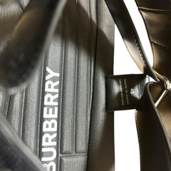 新品未使用 BURBERRY バーバリー ロゴサンダル ブラック 43の画像