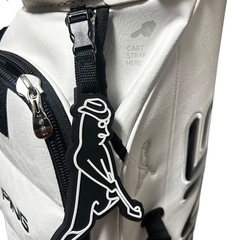美品　PING ピン キャディバッグ ゴルフバッグ 白×黒の画像