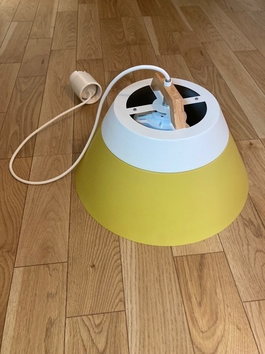 LAMP by 2TONE 3BULB PENDANT WH/YE BRID　ペンダントライト ホワイト/イエロー　照明